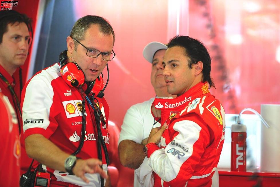 Stefano Domenicali und Felipe Massa (Ferrari) 