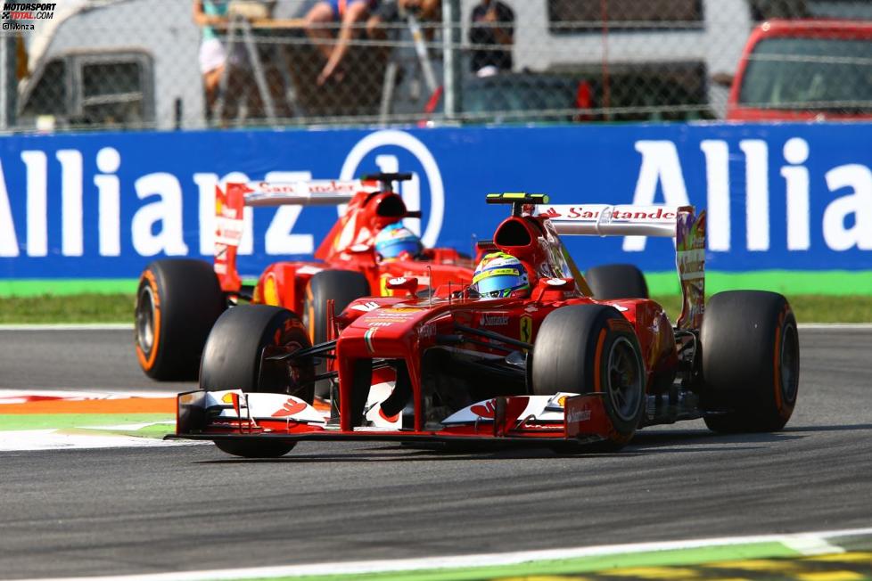 Felipe Massa vor Fernando Alonso (Ferrari) 