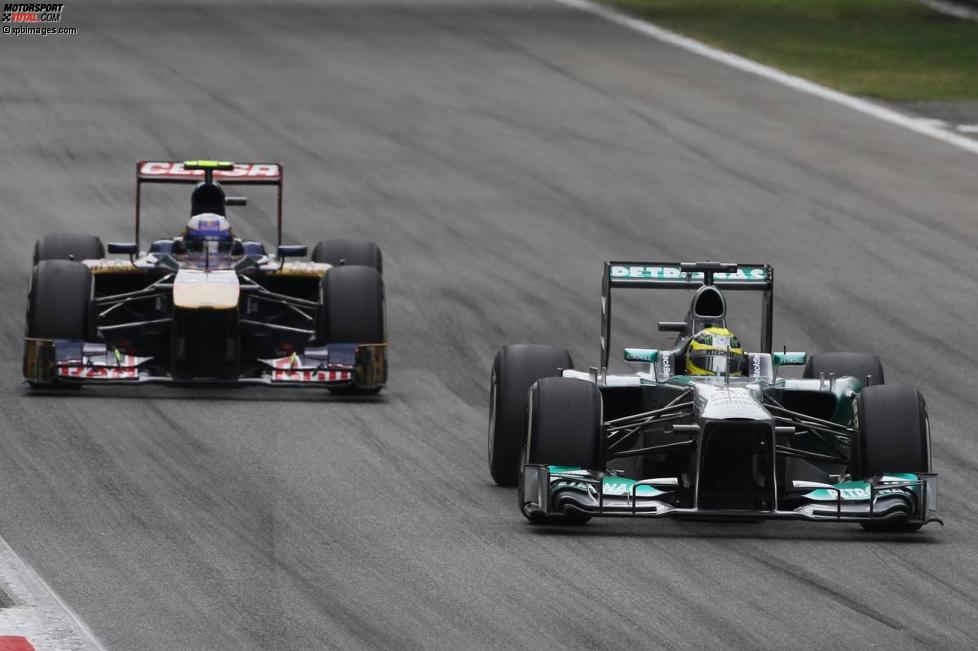 Nico Rosberg (Mercedes) und Daniel Ricciardo (Toro Rosso) 