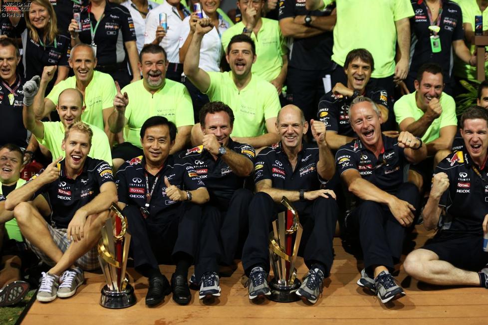 Red Bull jubelt über den Sieg in Singapur