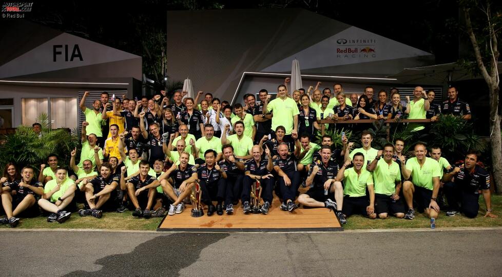 Red Bull jubelt über den Sieg in Singapur