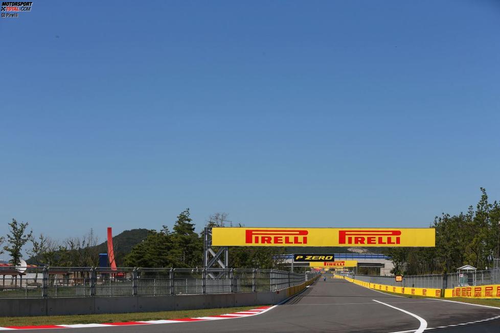 Die lange Gerade des Korea International Circuit