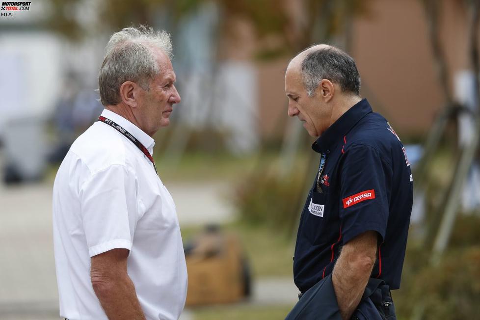 Franz Tost (Toro Rosso) und Helmut Marko (Red Bull) 