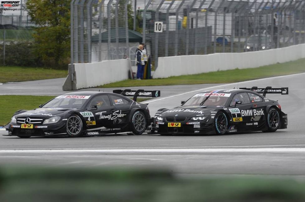 Roberto Merhi (HWA-Mercedes) und Bruno Spengler (Schnitzer-BMW) 