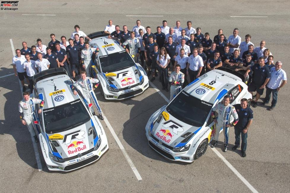 Volkswagen feiert den Titelgewinn in der Herstellerwertung