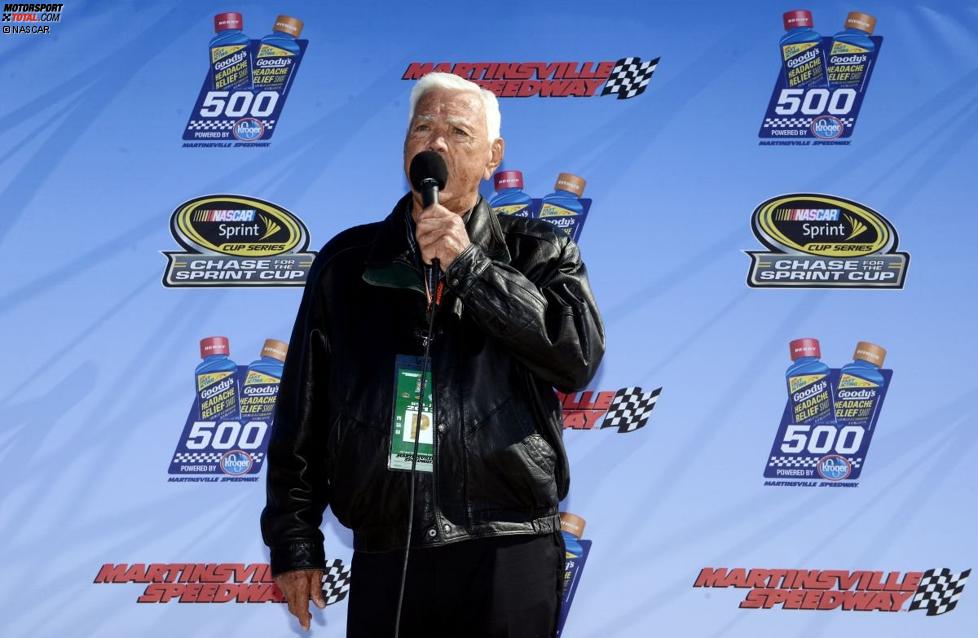 NASCAR-Legende Junior Johnson gibt das Startkommando