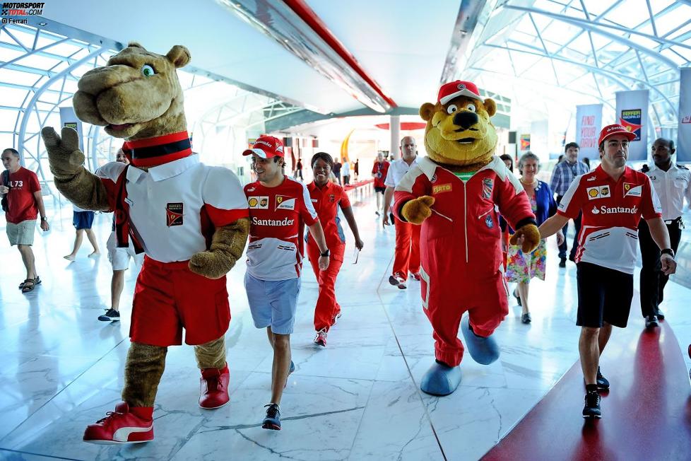 Felipe Massa und Fernando Alonso (Ferrari) 