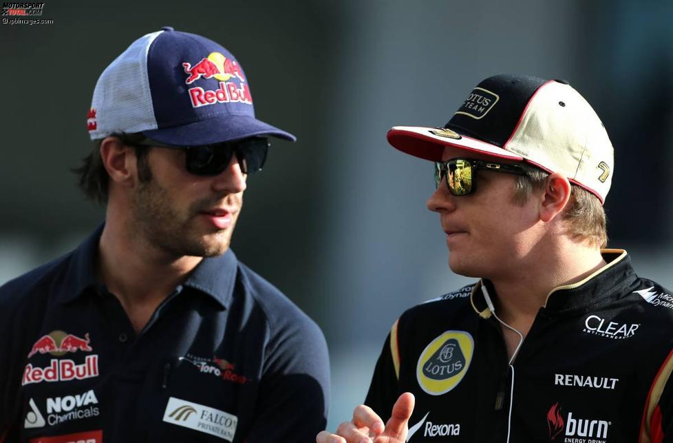 Kimi Räikkönen (Lotus) und Jean-Eric Vergne (Toro Rosso) 