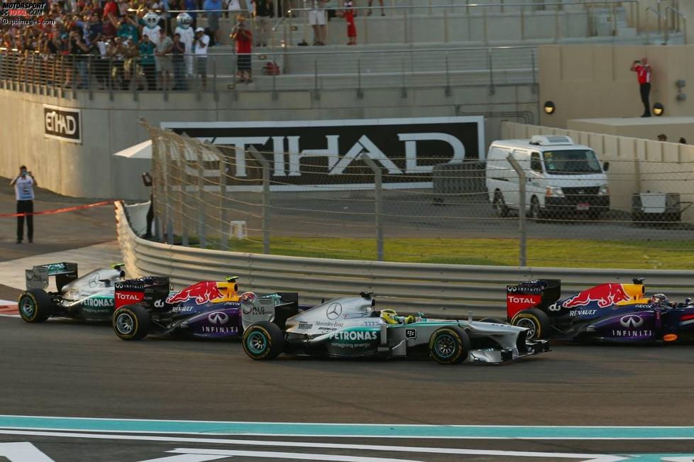Nico Rosberg (Mercedes) und Mark Webber (Red Bull) 