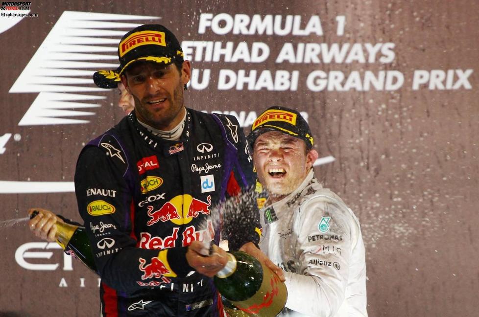 Nico Rosberg (Mercedes) und Mark Webber (Red Bull) 