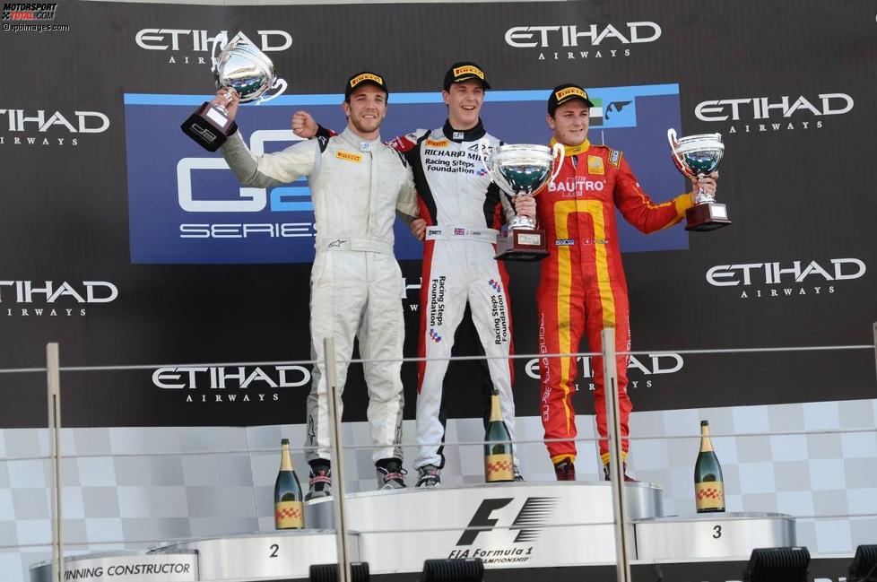 James Calado, Dani Clos (MP Motorsport) und Fabio Leimer (Racing Engineering) 