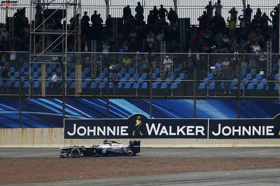 Valtteri Bottas (Williams) nach Kollision mit Lewis Hamilton (Mercedes) 