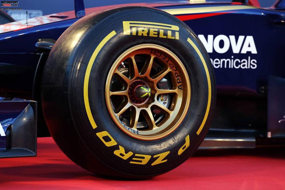 Pirelli-Reifen am Toro-Rosso-Renault STR9