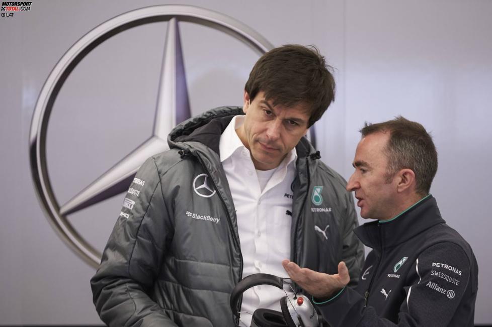 Toto Wolff und Paddy Lowe (Mercedes)