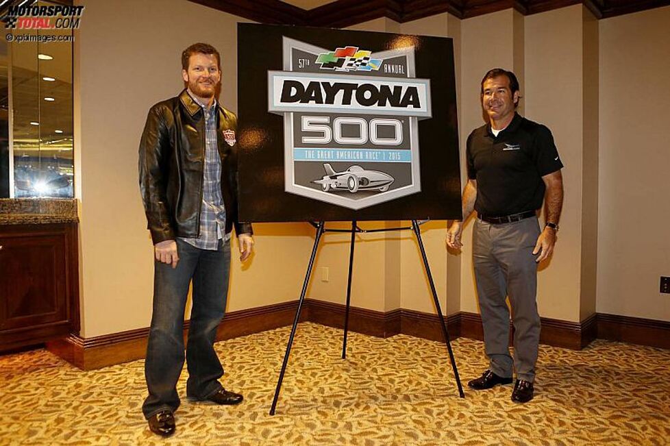 Dale Earnhardt Jun. und Daytona-Streckenchef Joie Chitwood