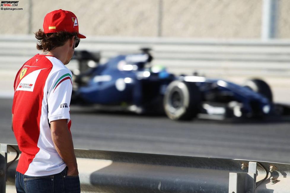 Fernando Alonso (Ferrari) und Felipe Massa (Williams) 