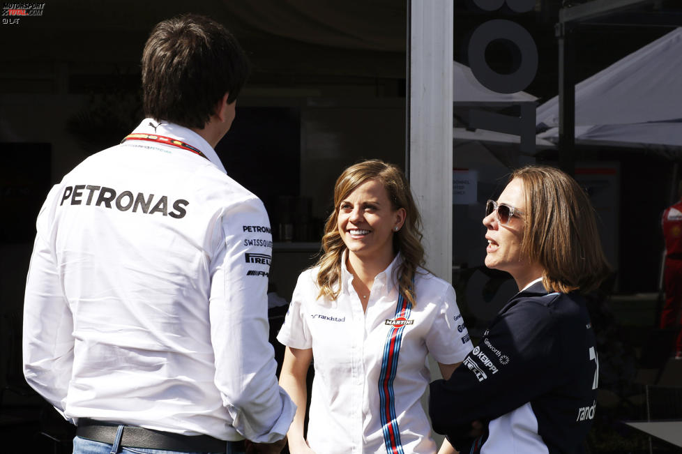 Susie Wolff, Toto Wolff und Claire Williams 