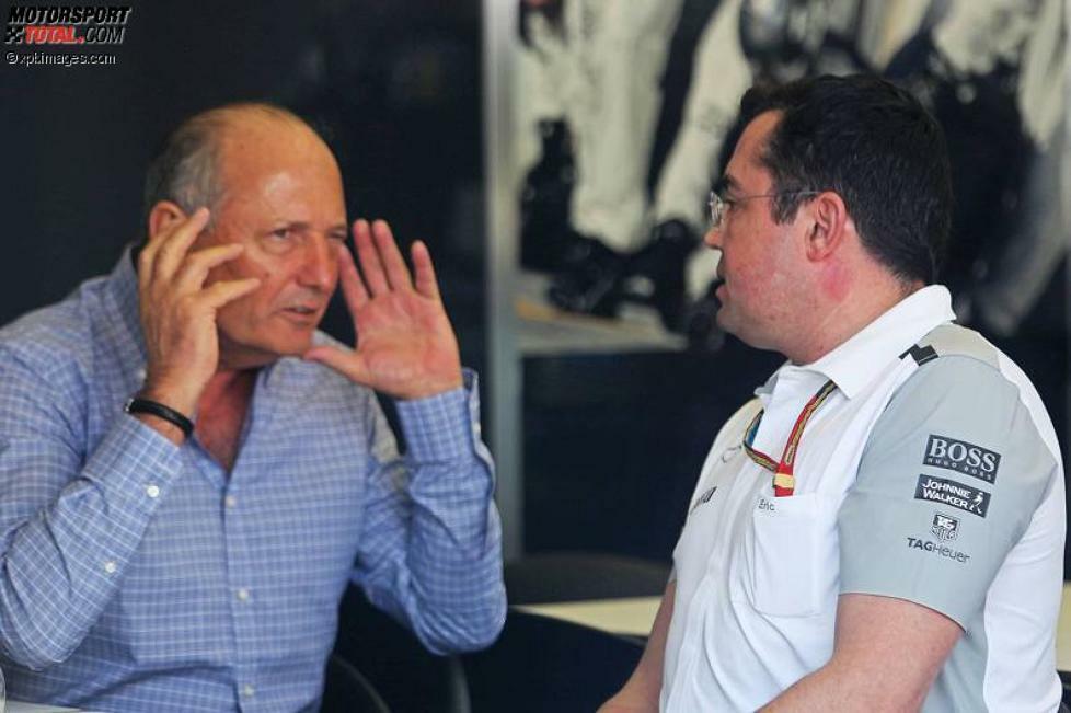 Ron Dennis und Eric Boullier (McLaren) 