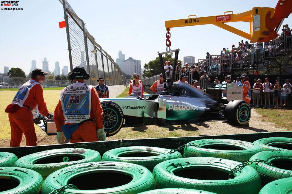 Frühes Ende im ersten Training: Lewis Hamilton (Mercedes) 