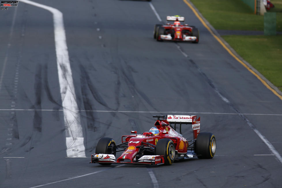 Fernando Alonso (Ferrari) und Kimi Räikkönen (Ferrari) 
