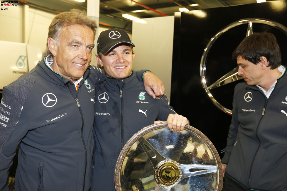 Wolfgang Schattling und Nico Rosberg (Mercedes) 