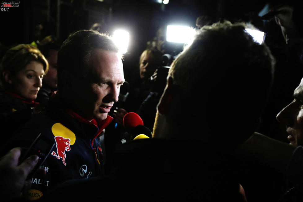 Christian Horner und Daniel Ricciardo (Red Bull) 