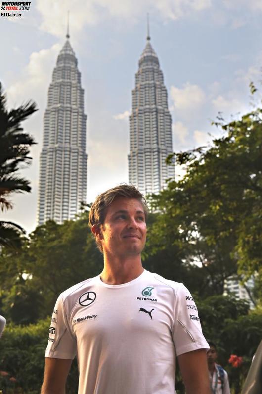 Nico Rosberg (Mercedes) genießt die freie Zeit in Malaysias Hauptstadt Kuala Lumpur