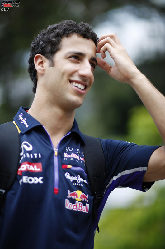 Lächelt schon wieder: Daniel Ricciardo (Red Bull) 
