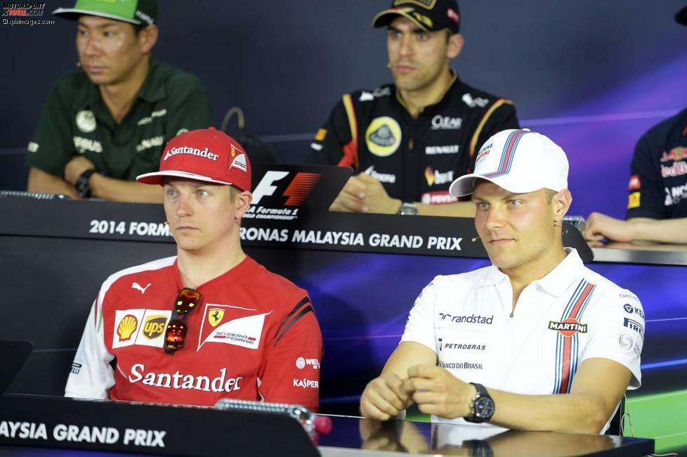 Finnen unter sich: Valtteri Bottas (Williams) und Kimi Räikkönen (Ferrari) 