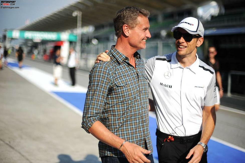 David Coulthard und Jenson Button (McLaren) 