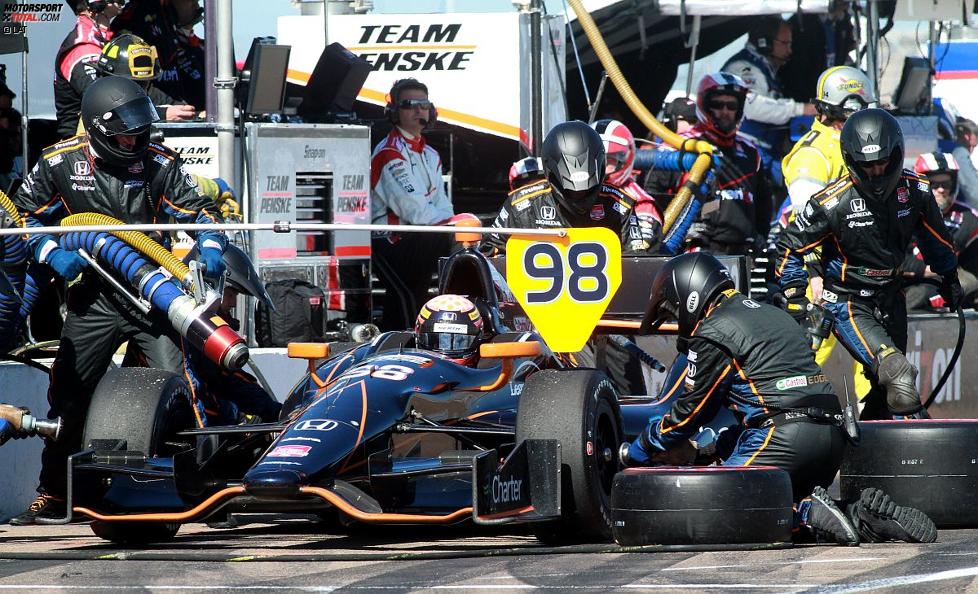 Rookie Jack Hawksworth (Herta) zeigte ein starkes IndyCar-Debüt - bis zum Crash beim Restart 