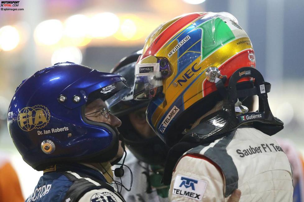 Esteban Gutierrez (Sauber) und Pastor Maldonado (Lotus) 