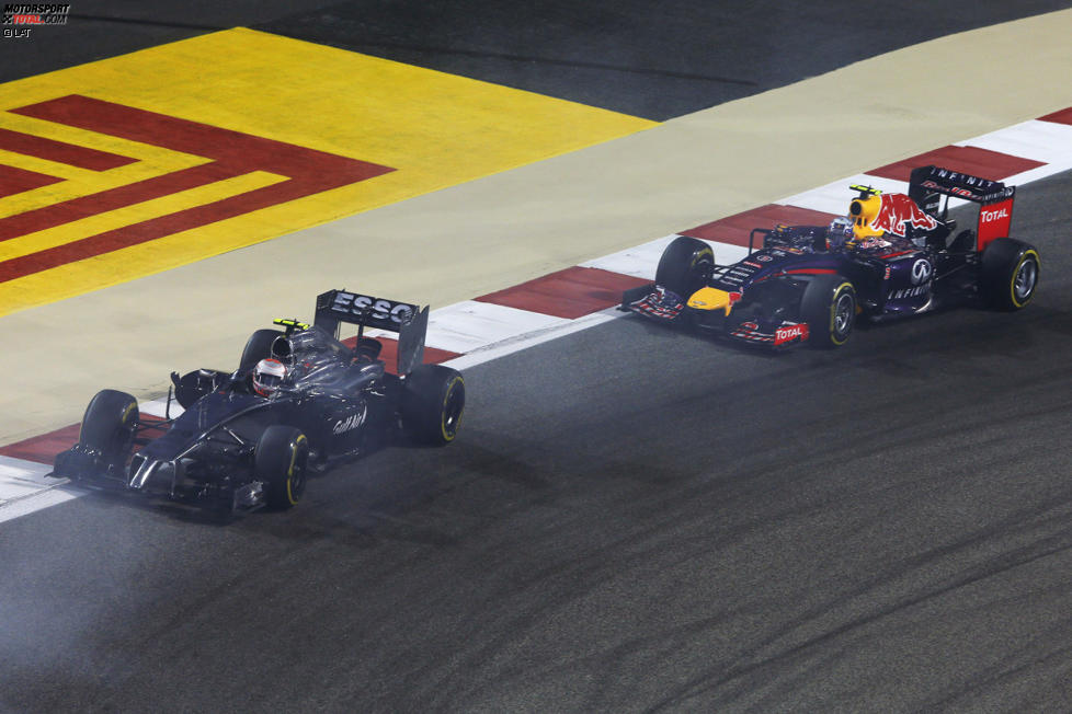 Kevin Magnussen (McLaren) und Daniel Ricciardo (Red Bull) 