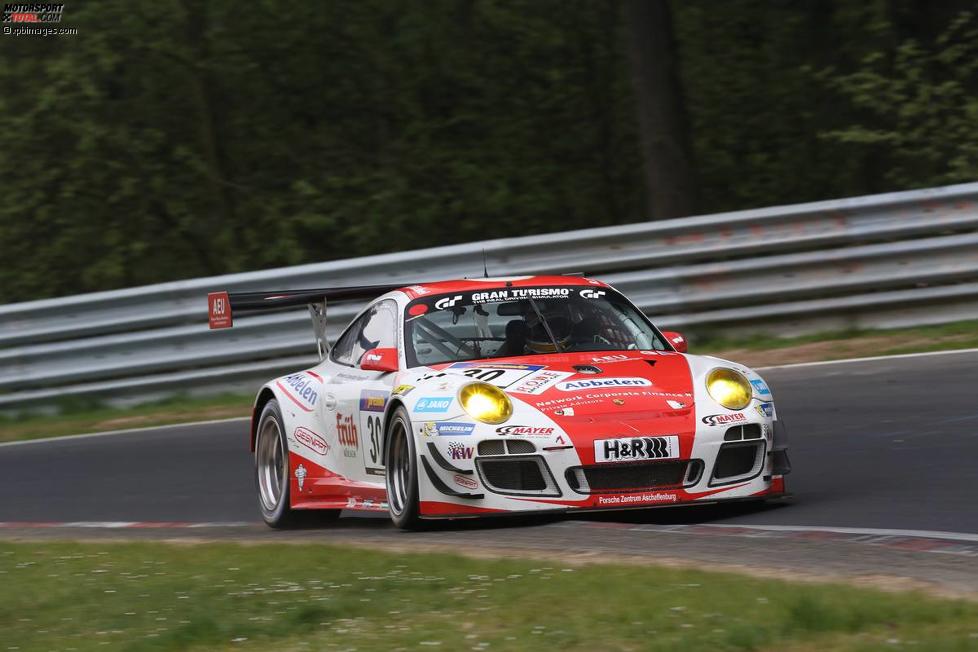 Patrick Pilet (Porsche), Patrick Huisman und Klaus Abbelen, Sabine Schmitz