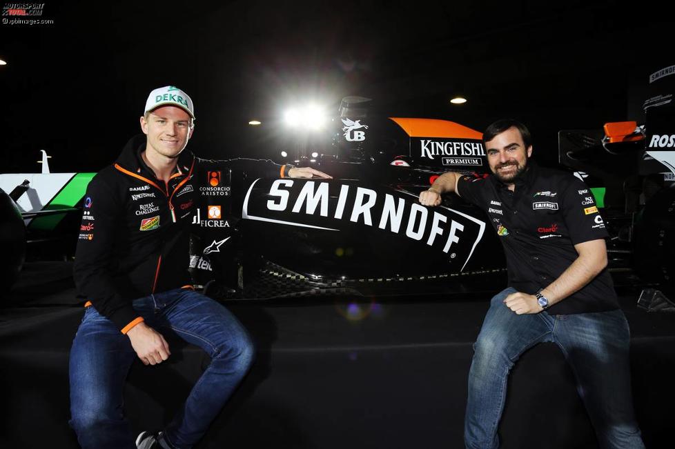 Nico Hülkenberg (Force India) bei einem Termin für einen Sponsor