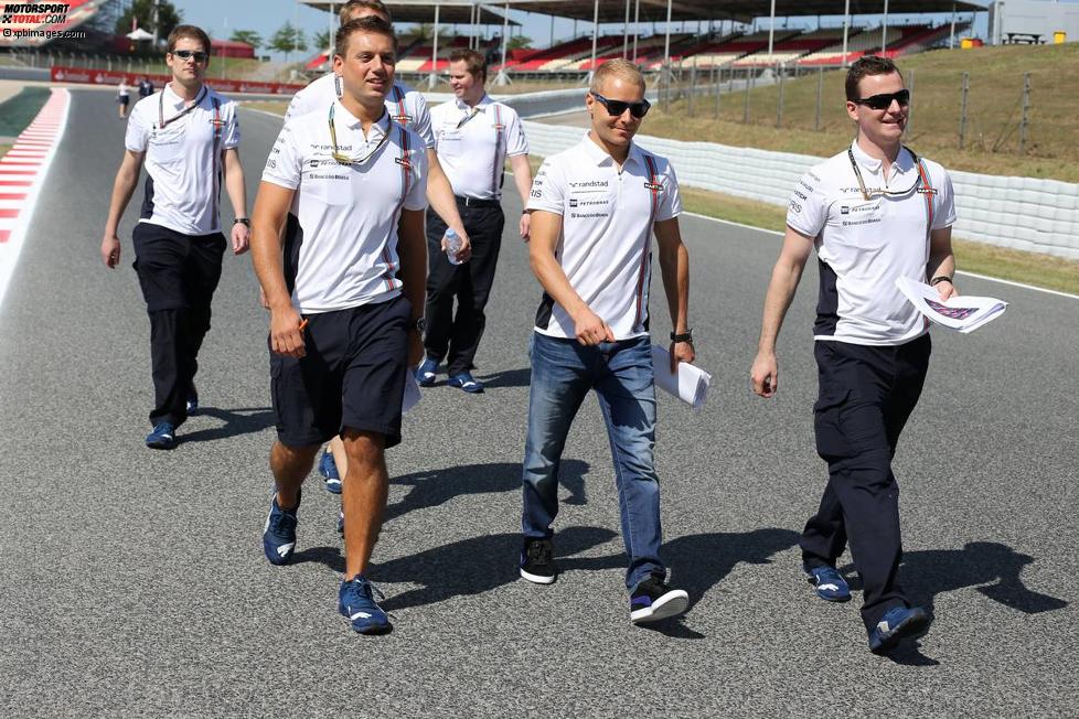 Track-Walk mit Valtteri Bottas (Williams) 