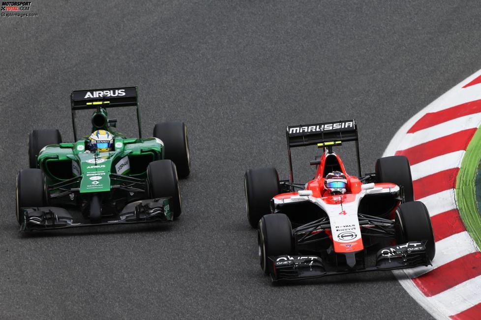Max Chilton (Marussia) und Marcus Ericsson (Caterham) 