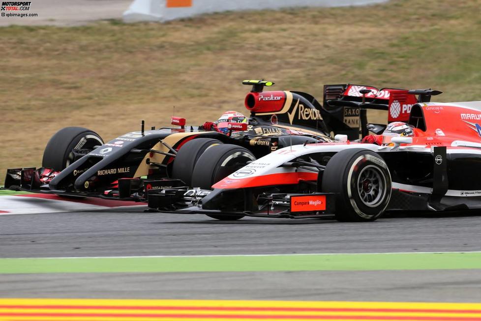 Pastor Maldonado (Lotus) und Jules Bianchi (Marussia) 