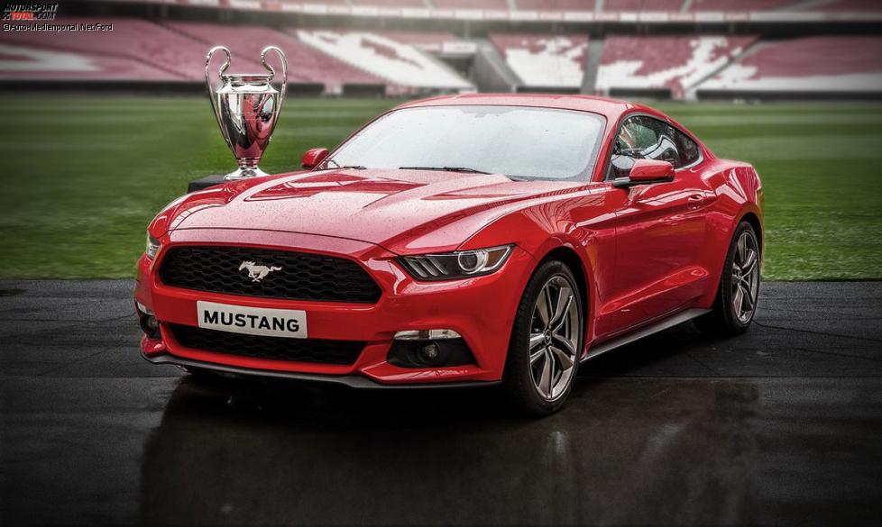 Ford Mustang im Lissaboner Stadion