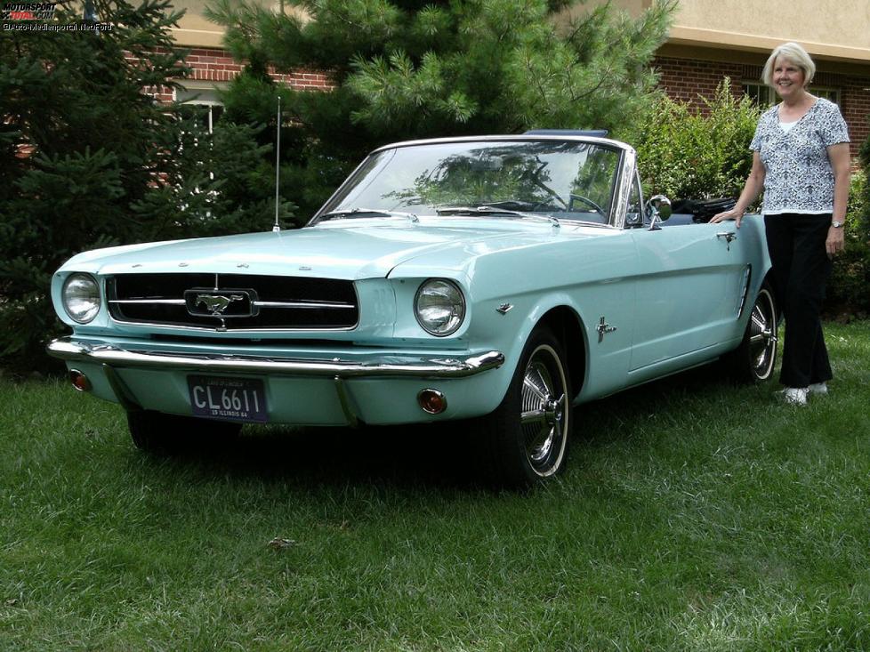 Gail Wise und ihr Ford Mustang von 1964