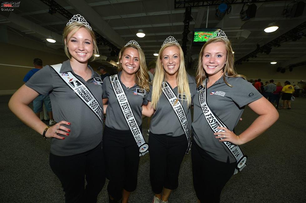 Vier der diesjährigen Indy-500-Prinzessinnen