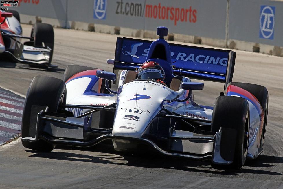 Michail Aljoschin dreht die ersten russischen Führungsrunden bei den IndyCars