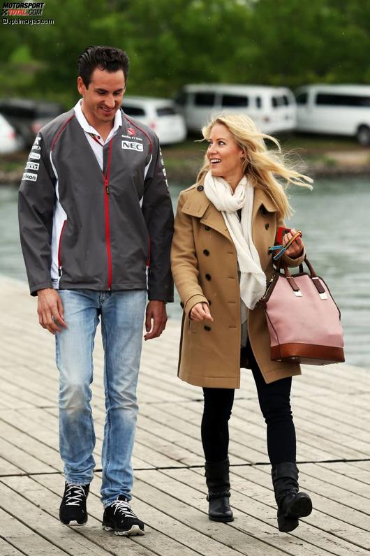 Adrian Sutil (Sauber) und Freundin Jeenifer Becks