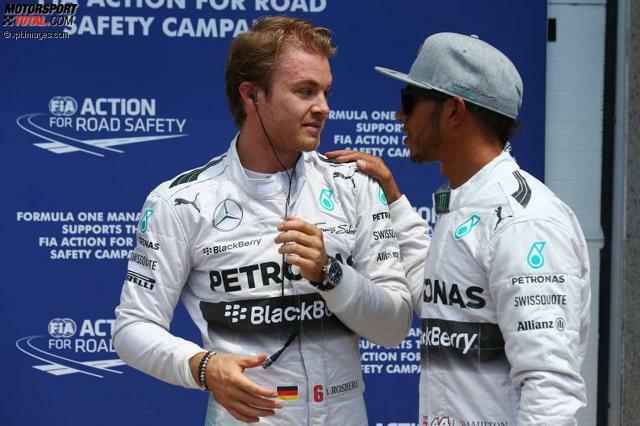 Gratulation zwischen Rosberg und Hamilton: Die Stimmung ist noch oder wieder besser