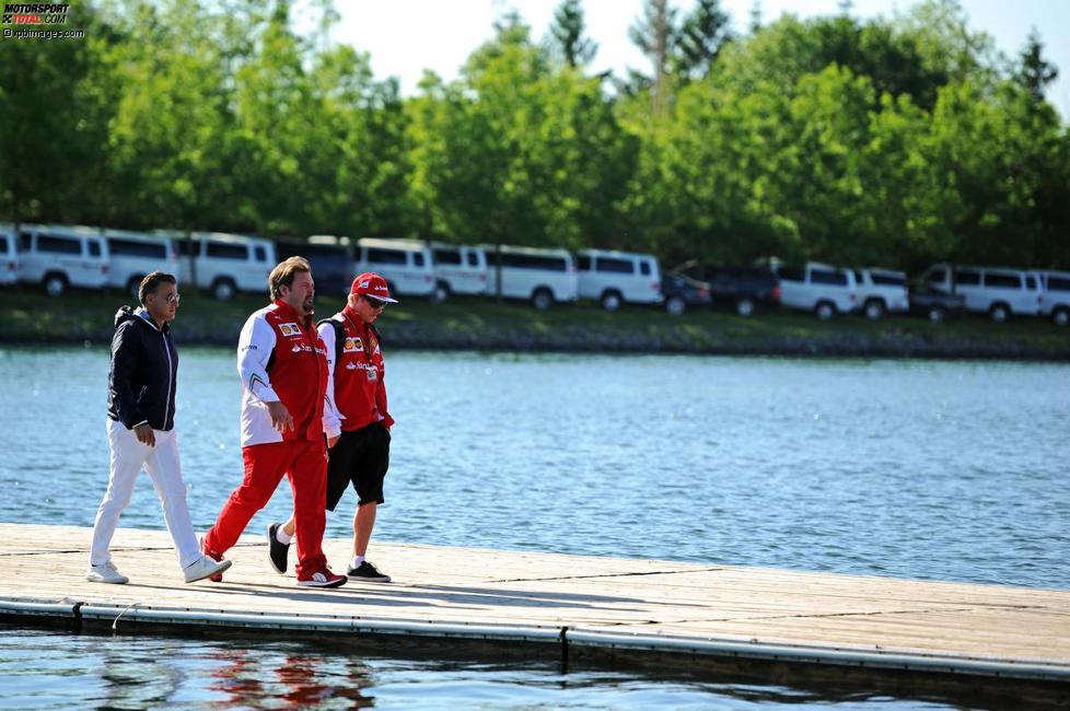 Jean Alesi und Kimi Räikkönen (Ferrari) 
