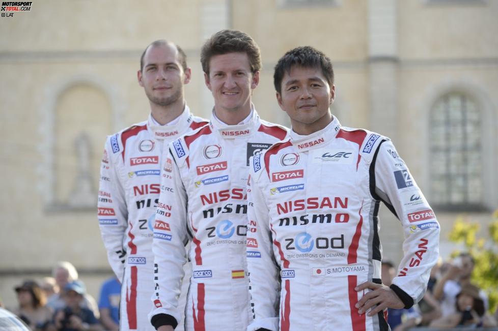 Wolfgang Reip, Lucas Ordonez und Satoshi Motoyama (Nissan ZEOD)