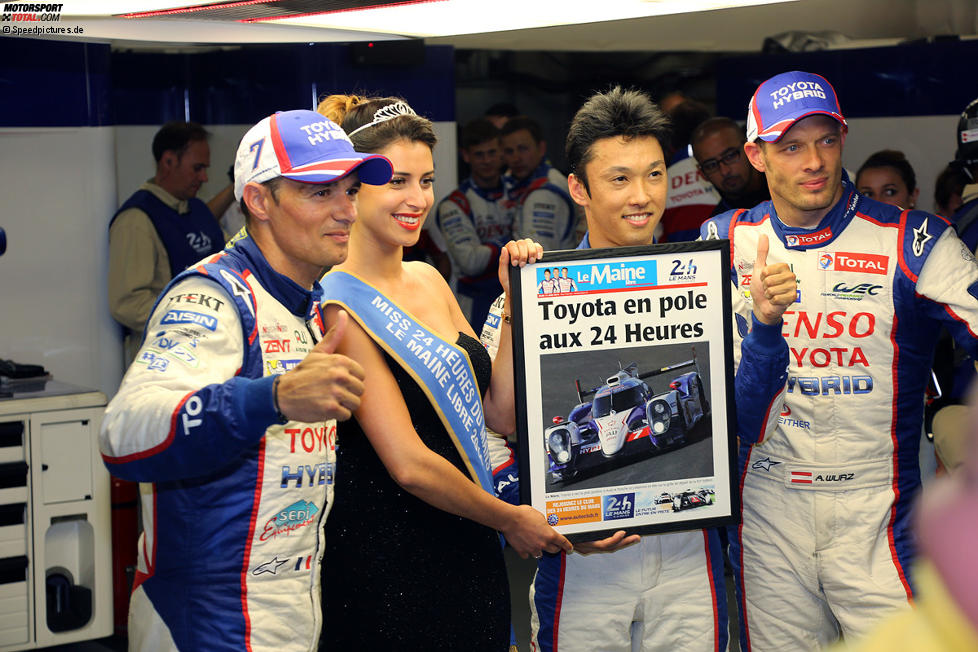 Stephane Sarrazin, Kazuki Nakajima und Alexander Wurz (Toyota) 