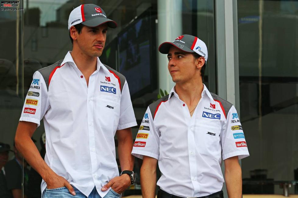 Adrian Sutil (Sauber) und Esteban Gutierrez (Sauber) 