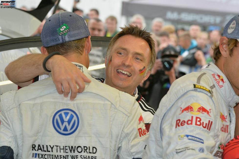 Sebastien Ogier und Jost Capito (Volkswagen) 