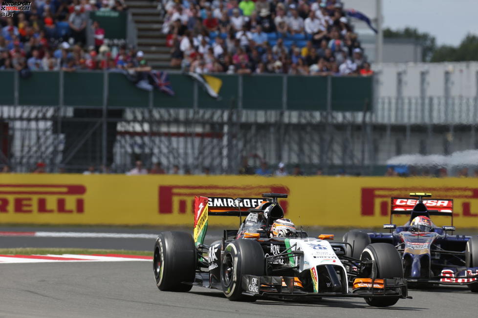 Nico Hülkenberg (Force India) und Daniil Kwjat (Toro Rosso) 